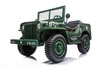 Electric ride-on USA ARMY-car, Green, 4X4,Three-seated, MP3 Player with USB / SD input, All wheel su