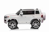 Electric Ride on Car Toyota Landcruiser 12V, WHITE, Leatherette seat, 12V/7AH Battery, Opening doors