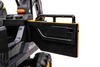 Electric ride-on car Volvo Excavator 12V with front digger ladle, Single seat, green, soft leatheret