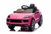 Auto elettrica per bambini Porsche Cayenne 12V con trazione posteriore - con licenza (1 posto), rosa