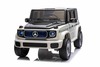 Electric Ride-on car Mercedes-Benz EQG 12V, white, LED underlighted body parts, Functional front and