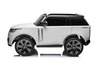 Electric Ride-on car Range Rover Model 2023, Two Seater, White, Leatherette Seats, Radio with USB In