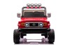 Electric Ride-on car Toyota FJ Cruiser XXL with 4x4 drive, licensed (Two-seater), red, Portable lith