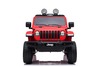 Electric Ride-On JEEP Wrangler, Red, Double Leather Seat, Radio with Bluetooth and USB Input, 4x4 Dr