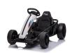 Drift Kart DRIFT-CAR 24V, White, Smooth Drift wheels, 2 x 350W Motor, Drift mode at 13 Km / h, 24V B