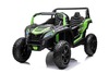 Electric Ride-on car UTV XXL 24V, green, two-seater, Engine with differential, Inflatable rubber whe