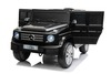 Electric Ride-on car Mercedes G500 12V, black, 2.4 GHz remote control, USB / SD Input, Rear suspensi