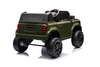 Electric ride-on car Toyota Landcruiser 12V, military green, wide single seat, 2.4 GHz remote contro