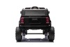 Electric ride-on car Toyota Landcruiser 12V, black, wide single seat, 2.4 GHz remote control, USB / 