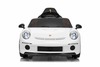 Electric Ride-on car RUF GT 12V, white, Opening doors, 2.4 GHz remote control, LED lights front and 