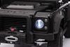Electric Ride-on car Land Rover Defender 110 SVX 12V, black, 4X4 drive, LED lights, front and rear w