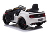 Electric ride-on car Ford Mustang 24V, white, Soft EVA wheels, 2 x 16000 rpm Engines, Underlightened