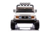 Electric Ride-on car Toyota FJ Cruiser XXL with 4x4 drive, licensed (Two-seater), white, Portable li