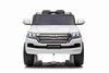 Electric Ride on Car Toyota Landcruiser 12V, WHITE, Leatherette seat, 12V/7AH Battery, Opening doors