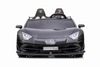 Electric Ride on Car Lamborghini Aventador 24V for two users, Black Paint, MP4 Player, PU Seats, Ver
