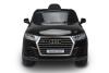Auto elettrica per bambini Audi Q7 Quattro, Nero, con licenza ufficiale, a batteria, porte apribili