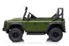 Electric Ride-on car Land Rover Defender 110 SVX 12V, green, 4X4 drive, LED lights, front and rear w