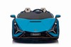 Electric Ride-on car Lamborghini Sian 4X4, blue, 12V, 2.4 GHz remote control, USB / AUX Input, Bluet