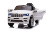 Electric Ride on Car JEEP GRAND CHEROKEE 12V, WHITE, Leather seat, 12V/7AH Battery, Opening doors, 2