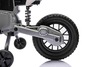 Electric Ride-on MOTOCROSS, Orange, 12V battery, EVA soft wheels, Leather seat, 2 x 25W Engine, Susp