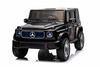 Electric Ride-on car Mercedes-Benz EQG 12V, black, LED underlighted body parts, Functional front and