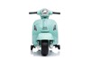 Electric Ride-on Scooter Vespa GTS, teal, with auxiliary wheels, Licensed, Lithium battery, Leather 