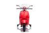 Electric ride-on Scooter Vespa 946 with reverse gear, red, Licensed, auxiliary wheels, Lithium batt