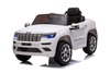 Electric Ride on Car JEEP GRAND CHEROKEE 12V, WHITE, Leather seat, 12V/7AH Battery, Opening doors, 2