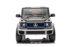 Electric Ride-on car Mercedes-Benz EQG 12V, grey, LED underlighted body parts, Functional front and 