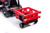 Electric Tractor FARMER with ladle and trailer, red, rear drive, 6V battery, Plastic wheels, wide se