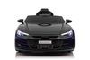 Electric Ride-on car Audi RS E-tron GT 12V, black, wide single seat, 2.4 GHz remote control, USB / A