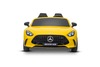 Electric Ride-on car Mercedes GT63 AMG 24V with 4x4 drive, yellow, Two-seater, Adjustable driver's s