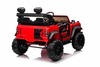 Ford Bronco XL elektrische kinderauto met achterwielaandrijving, gelicentieerd (tweezitter), rood, l