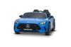 Electric Ride-on car Mercedes GT63 AMG 24V with 4x4 drive, blue, Two-seater, Adjustable driver's sea