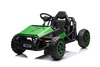 Electric Ride-on SPORT-CART 24V, green, Soft EVA wheels, Leatherette seat, 2 x 50W Motor, 24V Batter