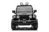 Jeep per bambini 4x4, Nero, sedile in ecopelle a due posti, radio con Bluetooth e ingresso USB