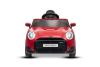 Electric Ride-on car Mini Cooper 12V, red, MP3 Player with USB and Bluetooth connection, 2.4 GHz rem