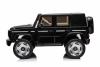 Electric Ride-on car Mercedes-Benz EQG 12V, black, LED underlighted body parts, Functional front and