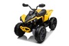 Can-am Renegade electric Ride-on quad, yellow, single seater, front and rear suspension, LED lights,