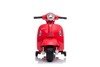 Electric Ride-on Scooter Vespa GTS, red, with auxiliary wheels, Licensed, 6V Battery, Leather seat, 
