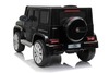 Electric Ride-on car Mercedes G500 12V, black, 2.4 GHz remote control, USB / SD Input, Rear suspensi