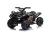 Electric QUAD MINI 6V, Black, MP3 player with USB / AUX input, 1 X 25W Engine, 6V / 4Ah battery, fun
