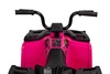 Licensed electric Ride-on quad Arctic Cat 12V with rear wheel drive, pink, LED lights, Lithium batte