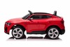 Electric Ride-on car Audi E-tron Sportback 12V, red, wide single seat with three-point seat belt, 2.