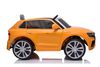 Audi Q8 elektromos kisautó gyerekeknek 12V | Eredeti licenc | Narancssárga | Bőr ülés | Nyitható ajtók | 2 × 25 W motor