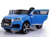 Auto elettrica per bambini Audi Q7 Quattro 12V | Blu verniciato | Modello con licenza ufficiale | Ba