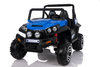 Electric Ride-On Toy Car RSX Blue - 2.4Ghz, 2x12V, 4 X MOTOR, remote control, two-seats in leather, 