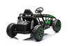 Electric Ride-on SPORT-CART 24V, green, Soft EVA wheels, Leatherette seat, 2 x 50W Motor, 24V Batter