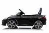 Electric Ride-on car RUF GT 12V, black, Opening doors, 2.4 GHz remote control, LED lights front and 