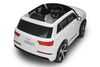 Auto elettrica per bambini Audi Q7 Quattro, Bianco, con licenza ufficiale, a batteria, porte apribil